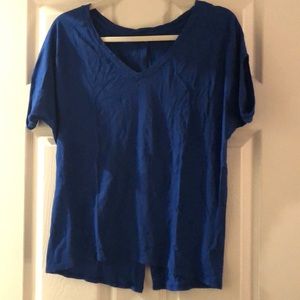 Express open back top with buttons